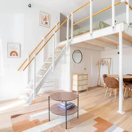 Lille Bel Appartement Cosy Avec Mezzanine Exterior photo